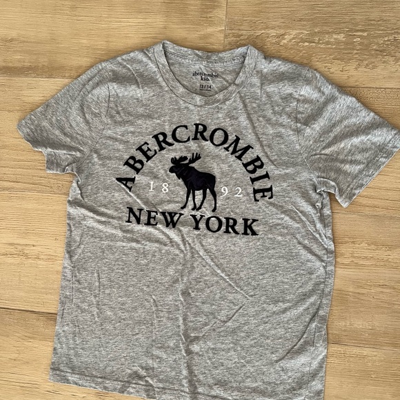Abercrombie & Fitch Kids Gray and Black Shirts set of 2 shirts 13/14 kids boys. - Picture 3 of 3